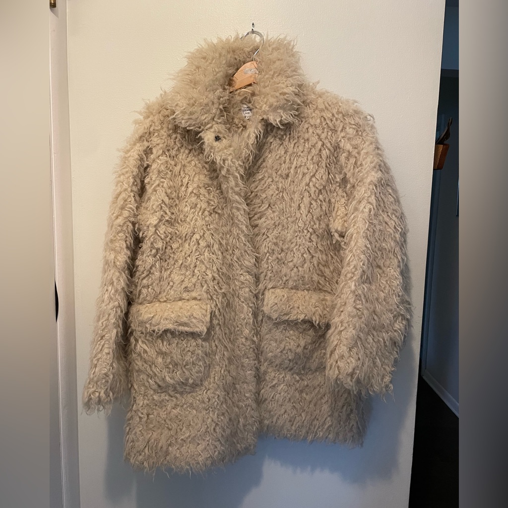 Opening Ceremony Fuzzy Faux Fur Jacket Size 6 Burning Man